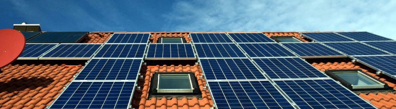 Napelem rendszer tetőre telepítve