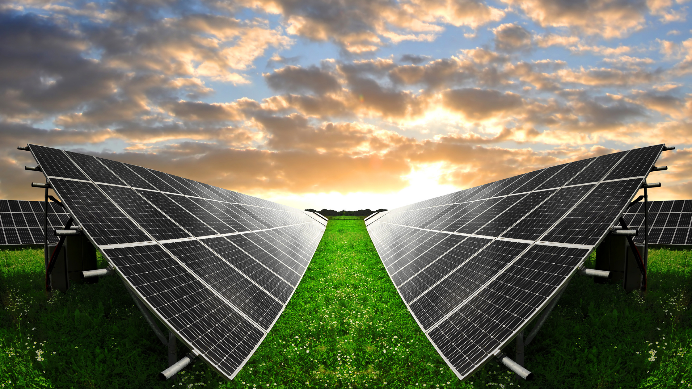 Földre telepített napelem